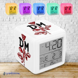 Time4Gift Depeche Mode - Red Rose színváltós világító ébresztő óra