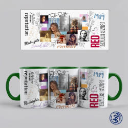 Taylor Swift Albums bögre (Zöld) - time4gift