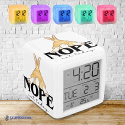 Time4Gift Nope! Not today - Nyuszi színváltós világító ébresztő óra