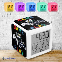 Time4Gift Playstation Player 1 vs. player 2 világító ébresztő óra