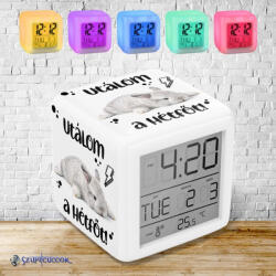 Time4Gift Utálom a hétfőt színváltós világító ébresztő óra
