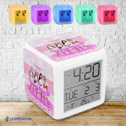 Time4Gift Blackpink - Circle színváltós világító ébresztő óra