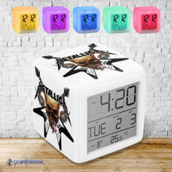 Time4Gift Metallica színváltós világító ébresztő óra