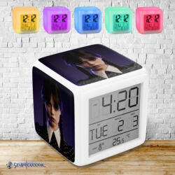 Time4Gift Wednesday arckép világító ébresztő óra