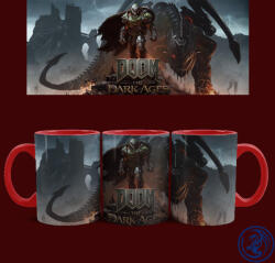Time4Gift Doom - The Dark Ages - Doomslayer bögre (Piros)