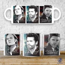  Supernatural Sam, Castiel, Dean bögre - time4gift