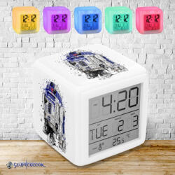 Time4Gift Star Wars - R2D2 színváltós világító ébresztő óra