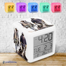 Time4Gift Bud Spencer és Terence Hill - Az ördög jobb és bal keze színváltós világító ébresztő óra