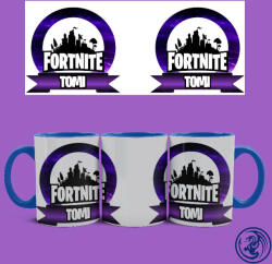 Time4Gift Fortnite logo bögre (Kék)