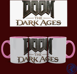Time4Gift Doom - The Dark Ages logó bögre (Rózsaszín)