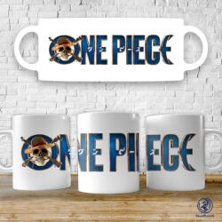 Time4Gift One Piece logo panoráma bögre
