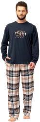 Key Pijama bărbați KEY 444 negru FLANEL: XL (32166 XL)