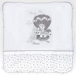 Bambino Casa Памучно одеяло с пълнеж Bambino Casa - Paris, Bianco 80 х 85 cm (3197) - baby
