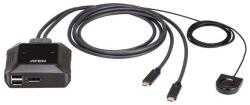 ATEN Cabluri cu 2 porturi USB-C 4K DisplayPort Aten, Negru (US3312)