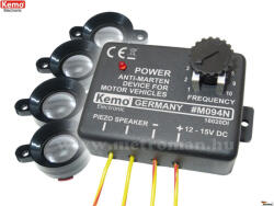 Kemo Ultrahangos, autós nyestriasztó, 4 hangszórós, Kemo M094N (MM094N)