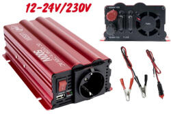 PNI Feszültségátalakító Dual inverter 12V24V/230V 500 Watt PNI ML650W-DV-12/24V (ML650WDV1224V)