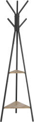 VASAGLE Álló ruhafogas polcokkal és akasztókkal, greige (RCR016B02)