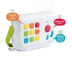 Smoby Audio recorder Kidcorder Smoby înregistrarea și redarea vocii, melodii și mesaje pentru cei mai mici de la 12 luni până la 10 ani (SM180800)