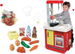 Smoby Set bucătărie de jucărie Cherry Special Smoby cu sunet şi aparat de cafea şi alimente în plasă (SM310810-8) Bucatarie copii