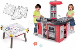 Smoby Set bucătărie și măsuță creativă Tefal Studio XXL Smoby electronică cu bule magice și imagini de mari dimensiuni (SM311025-42) Bucatarie copii