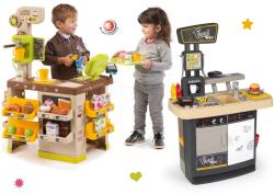 Smoby Set restaurant cu bucătărie Food Corner Smoby accesibilă din mai multe părți cu cafenea și aparat de cafea Espresso (SM310910-3) Bucatarie copii