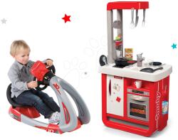 Smoby Set bucătărie electronică de jucărie Bon Appetit cu aparat de cafea Smoby și simulator V8 Driver cu sunet și lumină (SM310819-4) Bucatarie copii