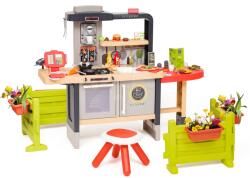 Smoby Restaurant cu bucătărie electronică Chef Corner Restaurant Smoby și gard (SM312314-C) Bucatarie copii