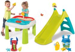 Smoby Set masă Apă&Nisip 2in1 Smoby şi tobogan XS cu set de găleată Lion guard de la 18 luni (SM840107-2)
