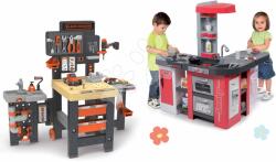 Smoby Set bucătărie și atelier de lucru cu trei părți Tefal Studio XXL Smoby electronică cu bule magice (SM311025-19) Bucatarie copii