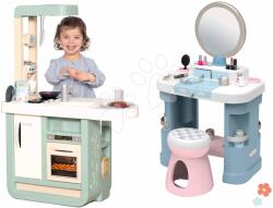 Smoby Set bucătărie și măsuță cosmetică Beauty Cherry Kitchen Smoby cu funcții electronice și accesorii decorative (SM310914-2) Bucatarie copii