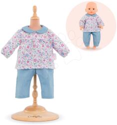 Corolle Set de hăinuță Blouse Flower&Pants Corolle pentru păpușa de jucărie de 30 cm de la 18 luni (CO110380)