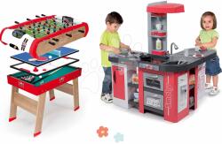 Smoby Set bucătărie și fotbal de masă Tefal Studio XXL Smoby electronică cu bule magice, biliard, hochei și tenis (SM311025-43) Bucatarie copii