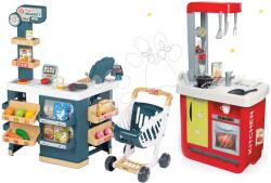 Smoby Set bucătărie Cherry Special Smoby cu sunet şi magazin Supermarket cu cântar şi cu casă de marcat (SM310810-13) Bucatarie copii