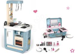 Smoby Set bucătărie cu sunete Bon Appetit Kitchen Grey Smoby cu valiză cosmetică (SM310823-3) Bucatarie copii