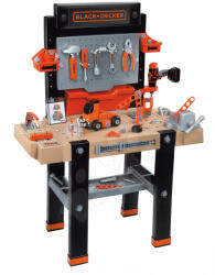 Smoby Set bucătărie pliabilă electronică Tefal Opencook Bubble Smoby roșie cu sunete și bule magice și atelier de lucru Black&Decker (SM312203-1) Bucatarie copii