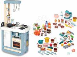 Smoby Set bucătărie cu vase și mixer Bon Appetit Kitchen Smoby electronică cu sunete cu set de bucătărie pentru gătit și copt, cu alimente (SM310824-3) Bucatarie copii