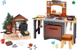 Écoiffier Set bucătărie cu pizza Pizzerie Ecoiffier accesibilă din mai multe părți cu aparat de vafe și clătite (ECO1693-1) Bucatarie copii