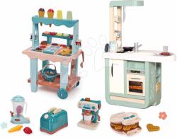 Smoby Set bucătărie și stand de înghețată Cherry Kitchen Smoby cu funcții electronice și accesorii pentru aparate de bucătărie (SM310914-12) Bucatarie copii