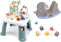 Smoby Set de măsuță didactică Activity Table Little cu balansoar Smoby un loc de joacă cu nisip, masă de apă și nisip (SM140303-12)