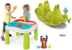 Smoby Set masă Apă&Nisip 2in1 Smoby cu moară şi balansoar Câțeluș de la 18 luni (SM840107-3)