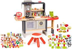 Smoby Set restaurant cu bucătărie electronică Chef Corner Restaurant Smoby cu alimente 75 buc și aparat de vafe cu vase 70 buc (SM312303-26) Bucatarie copii