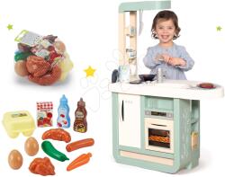 Smoby Set bucătărie de jucărie Cherry Kitchen Smoby cu sunet şi aparat de cafea şi alimente în plasă Bubble Cook (SM310909-5) Bucatarie copii
