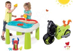 Smoby Set masă Apă&Nisip 2in1 Smoby cu moară şi babytaxiu motocicletă Racing Bike de la 18 luni (SM840107-6)