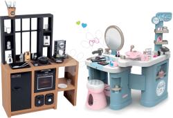 Smoby Set bucătărie modernă Loft Industrial Kitchen Smoby și măsuță comestică electronică My Beauty Center 3în1 (SM312600-17) Bucatarie copii