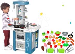 Smoby Set bucătărie cu echipament tehnic Tech Edition Smoby electronică cu vase și alimente 50 piese Cadou (SM311049-2) Bucatarie copii