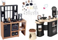 Smoby Set bucătărie modernă Loft Industrial și frizerie Barber Smoby cu trei părți cu casă de marcat (SM312600-16) Bucatarie copii