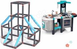 Smoby Set bucătărie electronică și cățărătoare configurabilă Tower Kraxxl Tefal Smoby cu sunete 3-etaje cu capacitate maximă admisă de 70 kg (SM311206-49) Bucatarie copii