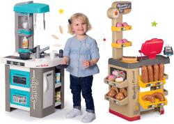 Smoby Set bucătărie electronică de jucărie Tefal Studio 360° Bubble Smoby și patiserie cu cozonaci Baguette&Croissant Bakery (SM311043-2) Bucatarie copii