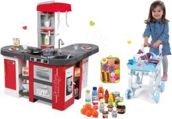 Smoby Set bucătărie Tefal Studio XXL Smoby cu bule magice şi cu cărucior de servit Frozen, alimente și prăjuri (SM311025-12) Bucatarie copii