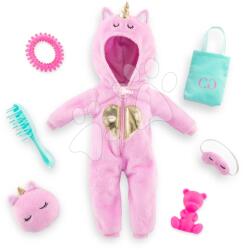 Corolle Set de îmbrăcăminte Unicorn Onesie pentru păpușa Corolle Girls pentru păpușă de 28 cm, 7 accesorii, de la 4 ani (CO610120)
